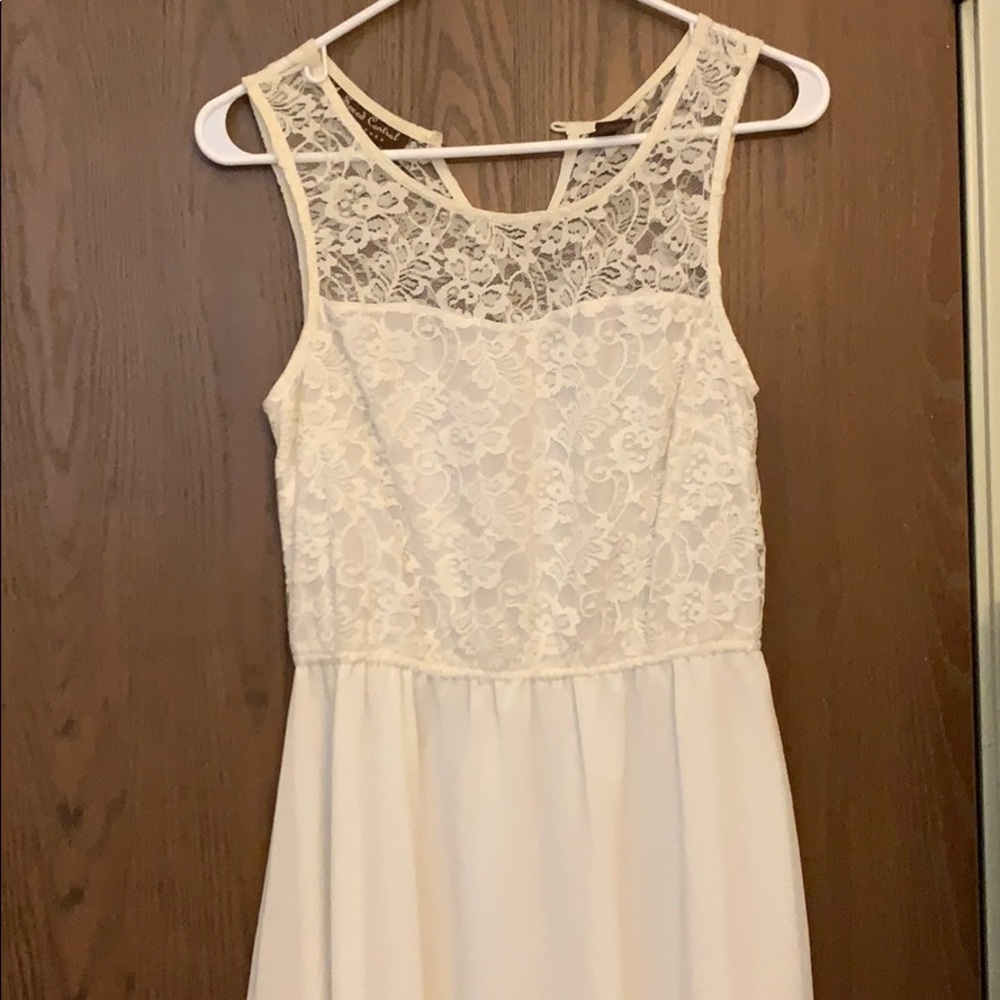 white lace dress